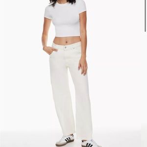 Levi’s dad utility jeans white